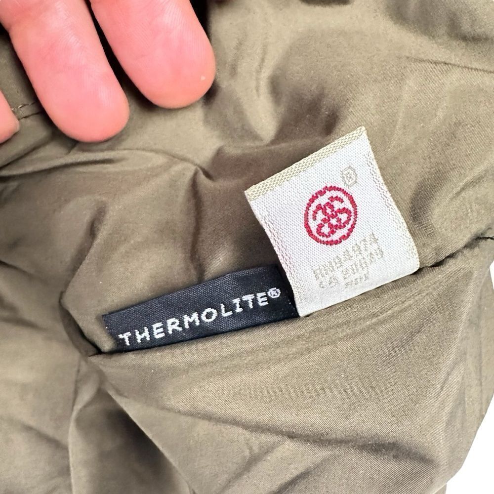 Stüssy Authentic Gear Puffer Thermolite Jacket Paisley Bandana Camo Green Mens L - Picture 6 of 9